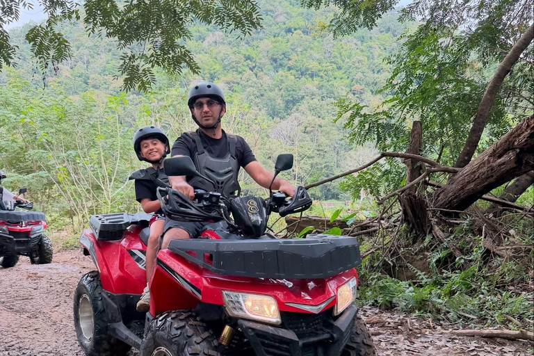 Chiang Mai Adventure: Rafting, ATV & Elephants Experience. Bamboo rafting (4km.) & 1 hrs. ATV.