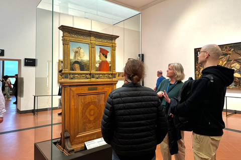 Firenze: Tour VIP della Galleria degli Uffizi con salta la filaTour di gruppo in francese