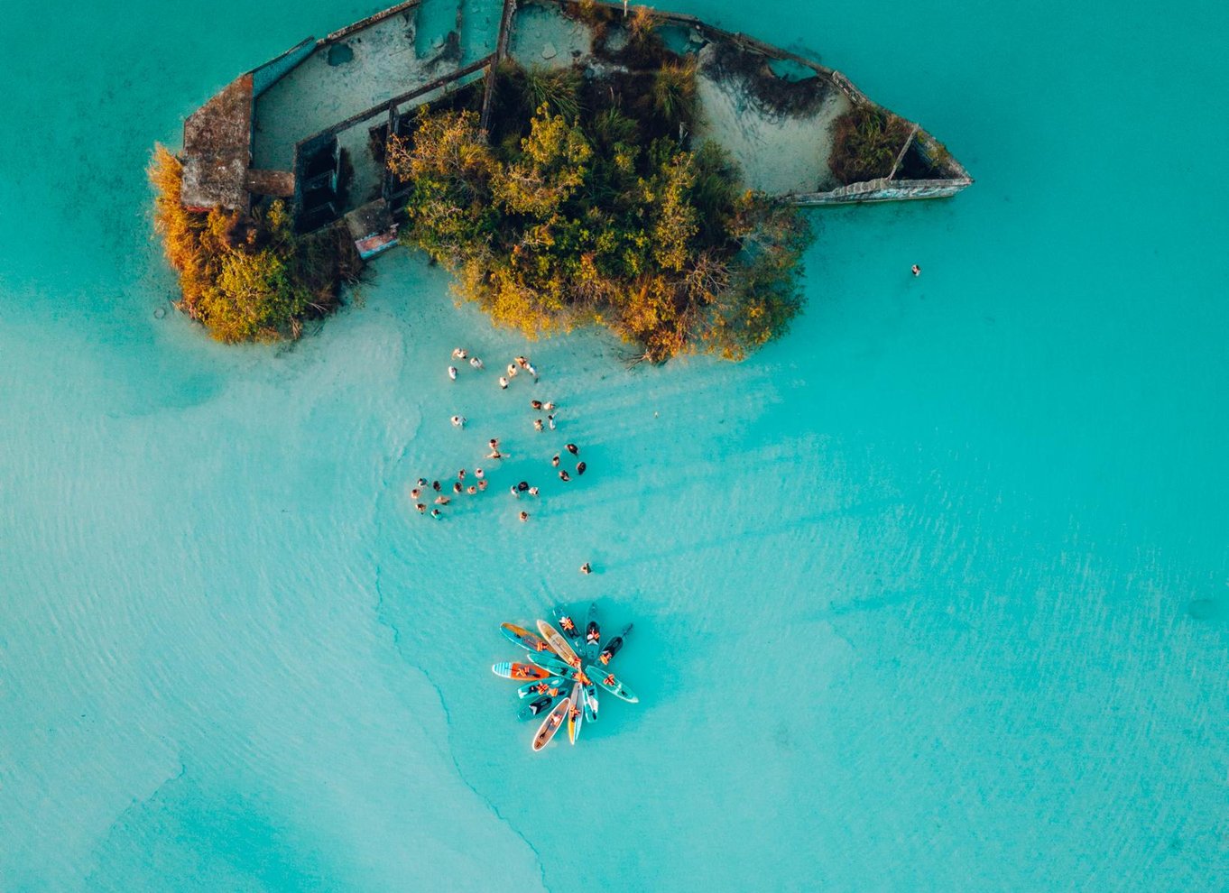Bacalar ved daggry: Kajakeventyr med morgenmad og fotos