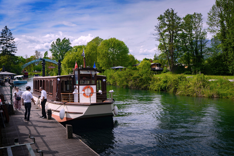 Desde Annecy: visita a Chanaz, degustaciones y crucero por el lago.