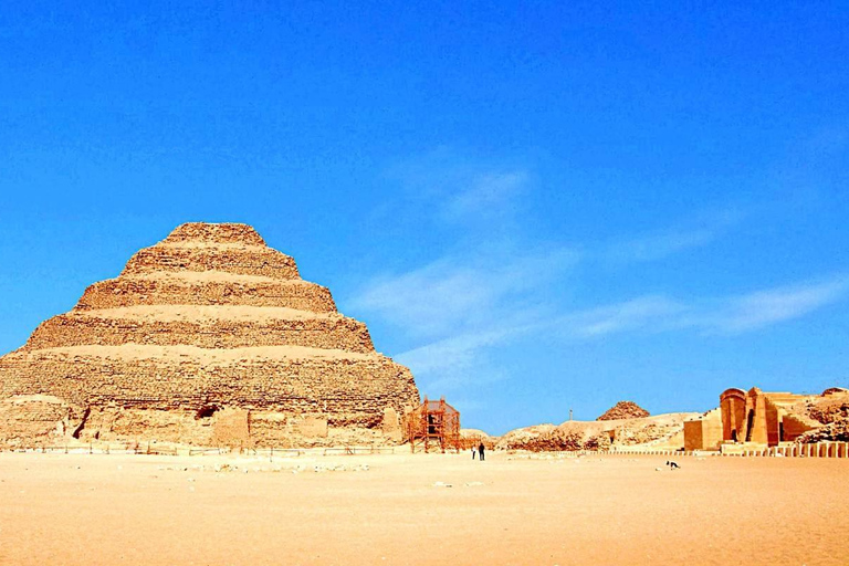 Cairo : Sakkara, Memphis ,Dahshur and Nile dinner cruiseTour including Transfers, Ita Guide, Lunch, and Entrance