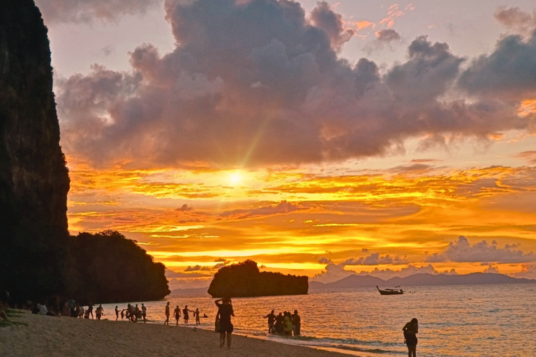 Krabi: 7 Islands Sunset Hopping Cruise with BBQ & Plankton Private Longtail Boat Tour