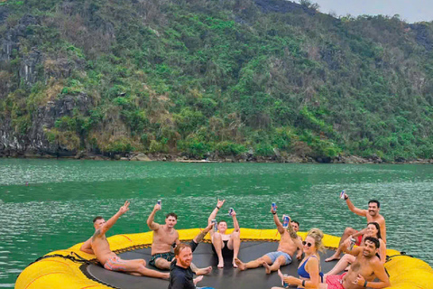 Hanoi:Halong Catamaran 5* Day Cruise,champoline,water slide Without Transfer Service
