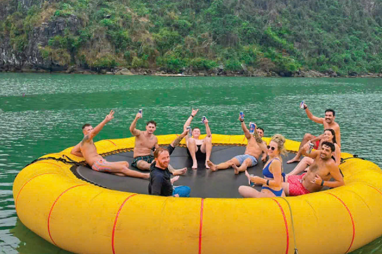 Hanoi:Halong Catamaran 5* Day Cruise,champoline,water slide Without Transfer Service