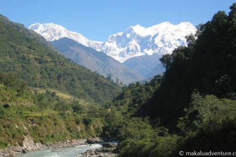 Nepal: Trilha do acampamento base do Annapurna (ABC) saindo de KatmanduNepal: Caminhada pelo acampamento base do Annapurna saindo de Katmandu