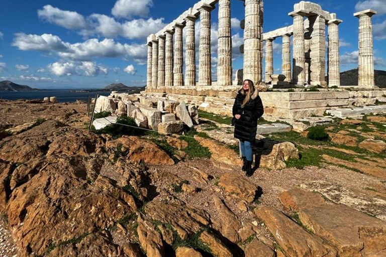 Atenas: Excursión de un día al Templo de Sounio Poseidón y a la Riviera Ateniense