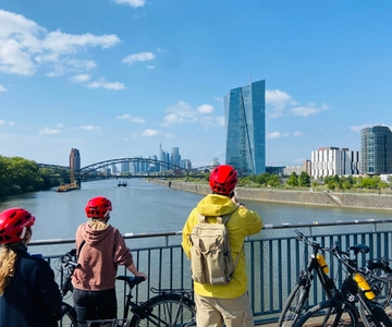 フランクフルト：ガイド付き自転車ツアー