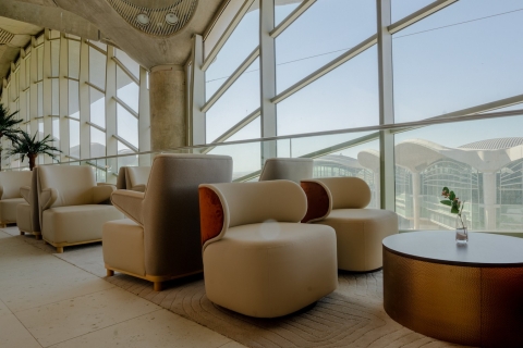 Jordan Amman: Toegang tot de Premium Lounge Queen Alia Airport (AMM).Vertrek - hoofdterminal, tussenverdieping: 3 uur toegang