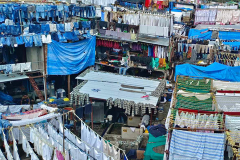 Tour particular em DhobiGhat, lavandaria e favelas, com serviço de busca