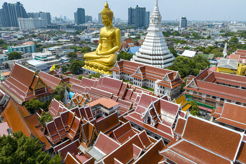 Bangkok Chao Phraya Cruise with Luxury Buffet & Open Deck Private Transfer |Wat Paknam+Chao Phraya Night Cruise Buffet