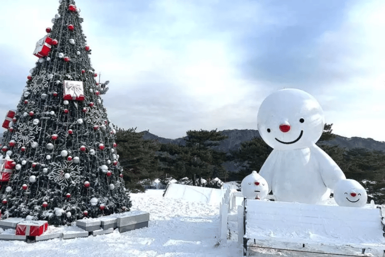 Seúl: SnowyLand en el Parque Vivaldi con Nami o AlpacaExcursión en grupo con Mundo Alpaca desde la Estación DDP