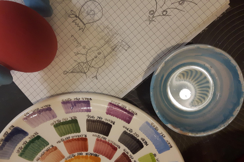 Cagli: Plate painting workshop with Le Cerquate decoration