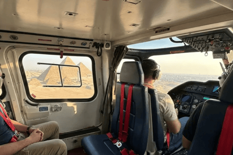 45 min Helicopter Experience Over the Great Pyramids Cairo