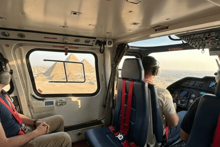 45 min Helicopter Experience Over the Great Pyramids Cairo