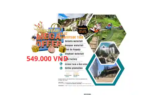 Dalat: Drie watervallen Tour in kleine groep - Alpine Coaster