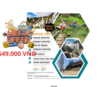 Dalat: Drie watervallen Tour in kleine groep - Alpine Coaster