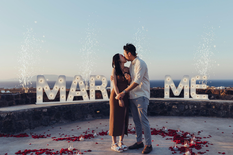 Santorini: Wedding Proposal with Sunset Views