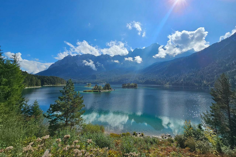 From Munich: Eibsee & Zugspitze Private Day Tour by Tesla
