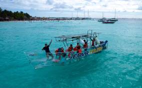 Isla Mujeres: Excursion Crystal Boat Tour at the Caribbean