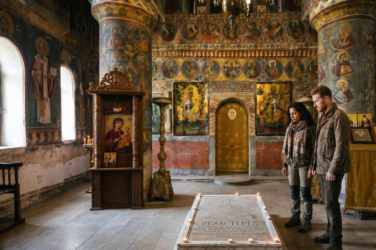 Bucharest : Dracula's Tomb and Slănic Prahova Salt Mine Tour COACH TOUR Audio guide in 24 languages