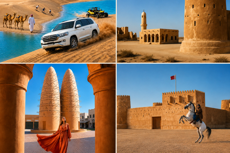 Doha: All-in-One Qatar Tour – City, Desert Safari & North Doha: Qatar Group Tour – City, Desert Safari & North