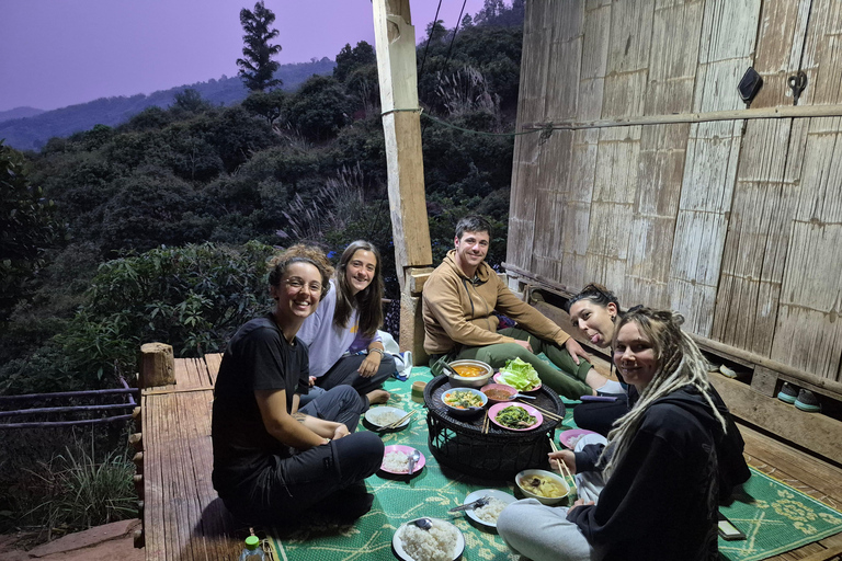 Chiang Rai: 2-Day Jungle Trek only walk with Waterfall