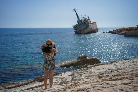 From Paphos: Baths of Aphrodite, Sea Caves and Wine Tour