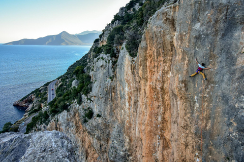 Leonidio : séance d&#039;escalade avec un guide