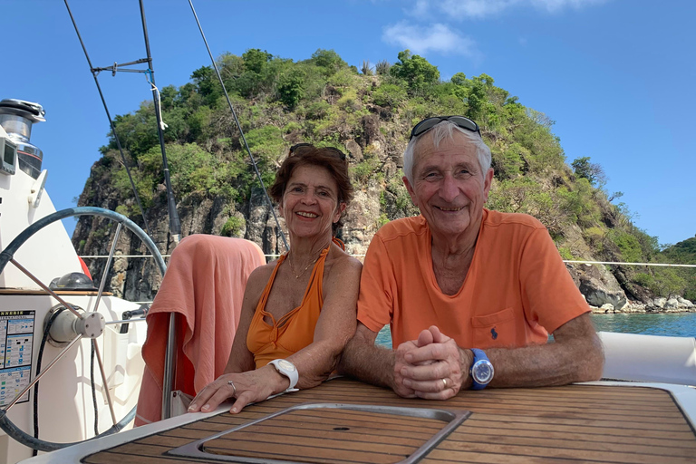 Guadeloupe:half Day on catamaran les Saintes, terre de haut