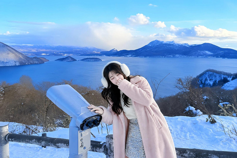 Sapporo: Lake Shikotsu Ice Festival, Noboribetsu & Lake Toya Private Sightseeing Tours