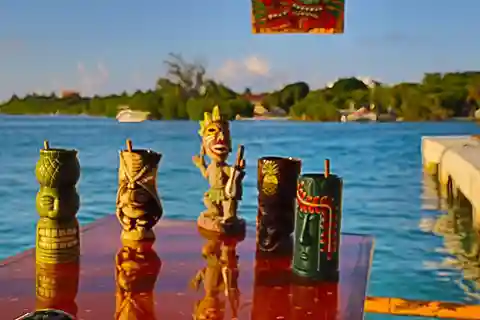 Caye Caulker : Croisières sur ponton au Tiki Bar