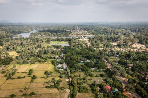 Angkor Ballonfahrt zum Sonnenaufgang oder Sonnenuntergang und Abholung/Abgabe