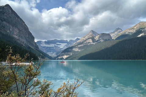 Banff: Servizio navetta per Lake Louise e Johnston CanyonDal parcheggio degli autobus del Mount Royal Hotel