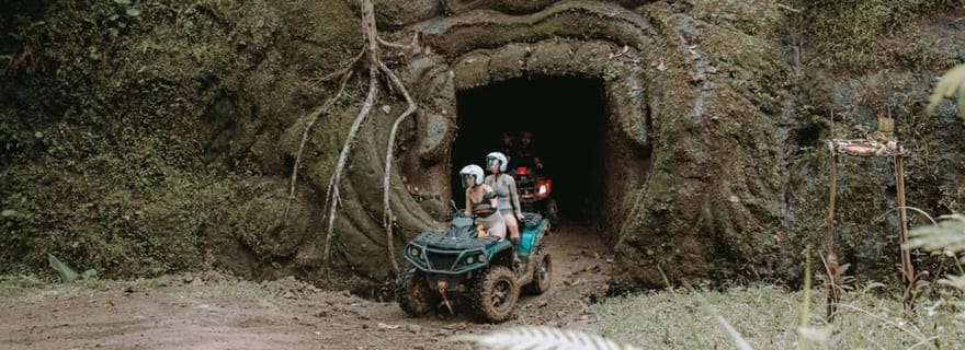 Ubud : Aventure en quad dans la jungle Chute d'eau Grotte des gorilles et déjeuner