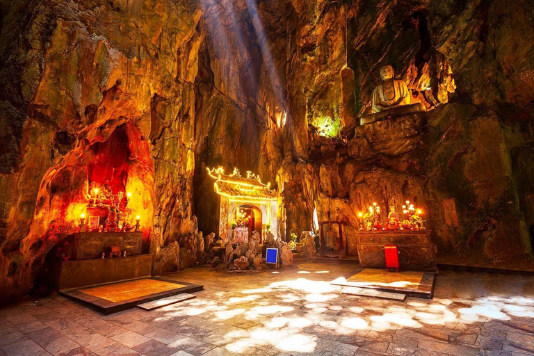 Da Nang: Golden Bridge, Lady Buddha, Marble MT & Am Phu Cave Private Tour with Licensed English-Speaking Guide