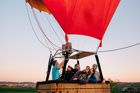 From Prague: Hot Air Balloon Ride with Champagne and Snacks Premium Flight Experience