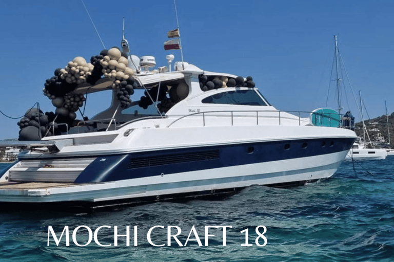 Es Vedrà: Afterparty or Sunset aboard luxury yacht Mochi Craft 18