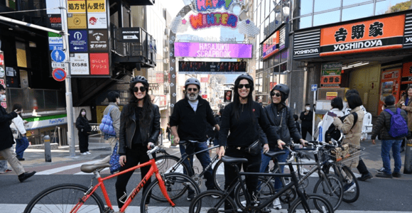 Tokyo Bike Tour: Shibuya, Harajuku und versteckte Schätze