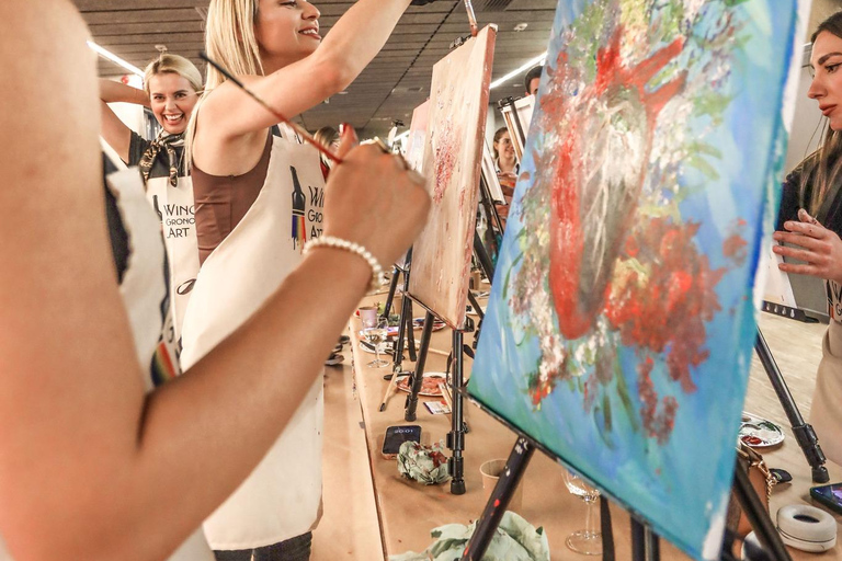 在格但斯克欣赏现场音乐会，绘画和品酒！格但斯克绘画和葡萄酒体验（含现场音乐会）！