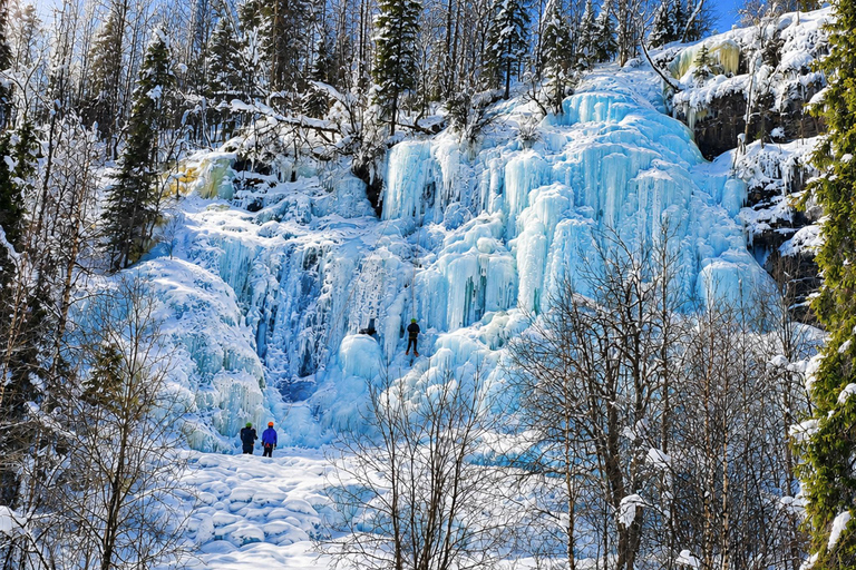 Rovaniemi: Korouoma Canyon & Frozen Waterfalls Tour ⭐ Korouoma Premium | 7h | Small Group | BBQ & Photos