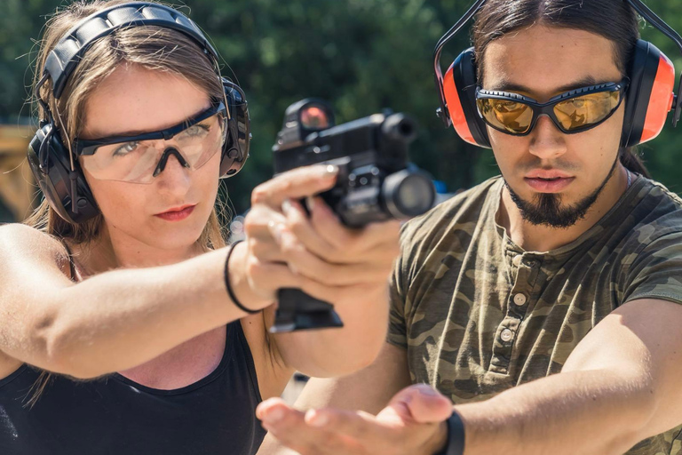 Las Vegas: Outdoor Shooting, Hoover Dam, and Mountain Trip Full-Auto Explosive Experience - 5 Gun Package