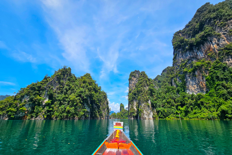 Khao Sok: Private Longtail Boat Tour at Cheow Lan LakeOption 2: 4-Hour Tour with Hotel Pickup and Drop-Off