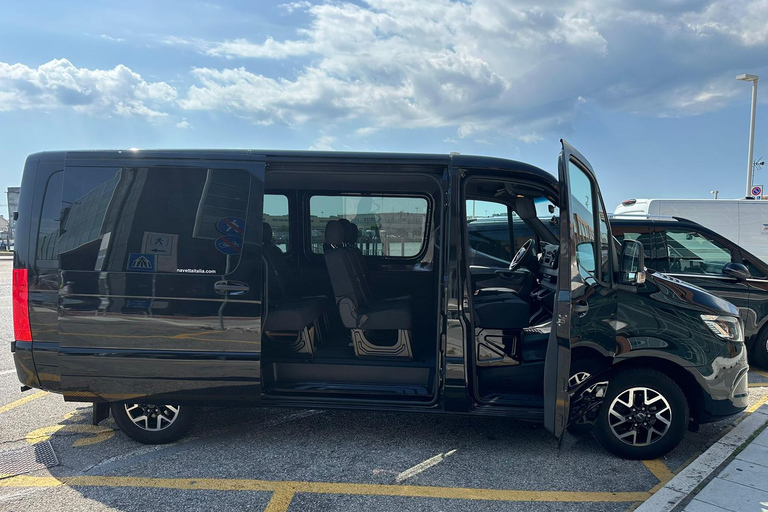 Ravenna Port or City: 1- Way Transfer to Venice + water taxi Venice+water taxi: One Way Transfer to Ravenna City or Port