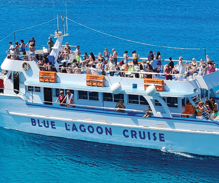 From Ayia Napa: Blue Lagoon Cruise with Swimming Stops