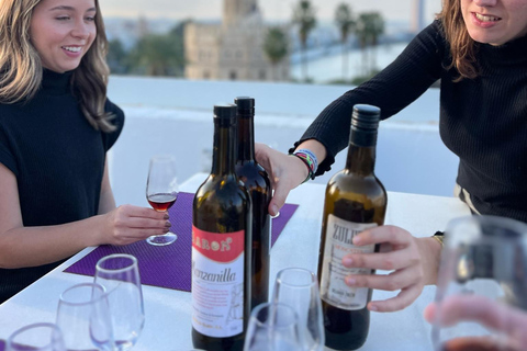 Sherry-Weinverkostung mit Blick auf Sevilla