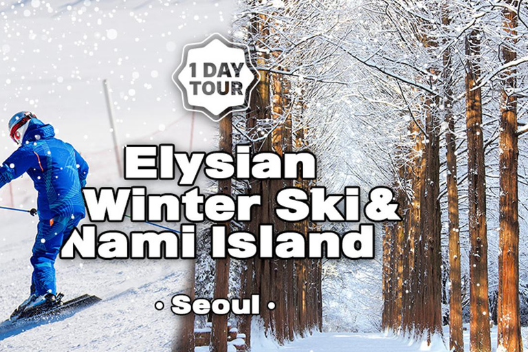 Von Seoul aus: Elysian Gangchon Ski Tour mit Nami IslandSnowboard-Paket - Treffen am DDP-Bahnhof