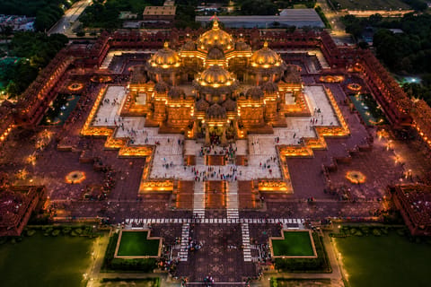 Delhi: Akshardham Temple Tour With Magical Water Show