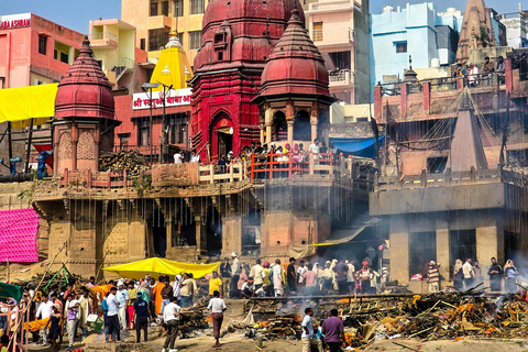 Varanasi: Private City Tour with Boat Ride & Ganga Aarti Full Day Tour with guide only