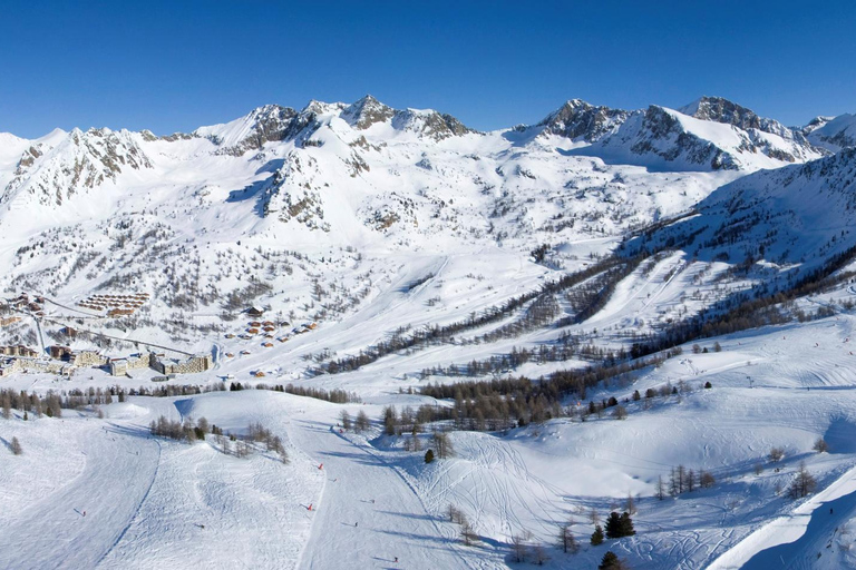 Desde Cannes o Niza: Excursión de un día a esquiar en los Alpes
