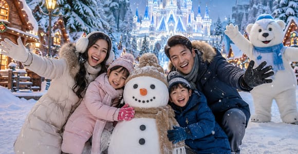 Pattaya: Winter Wonderland Real Snow Park Entry Ticket